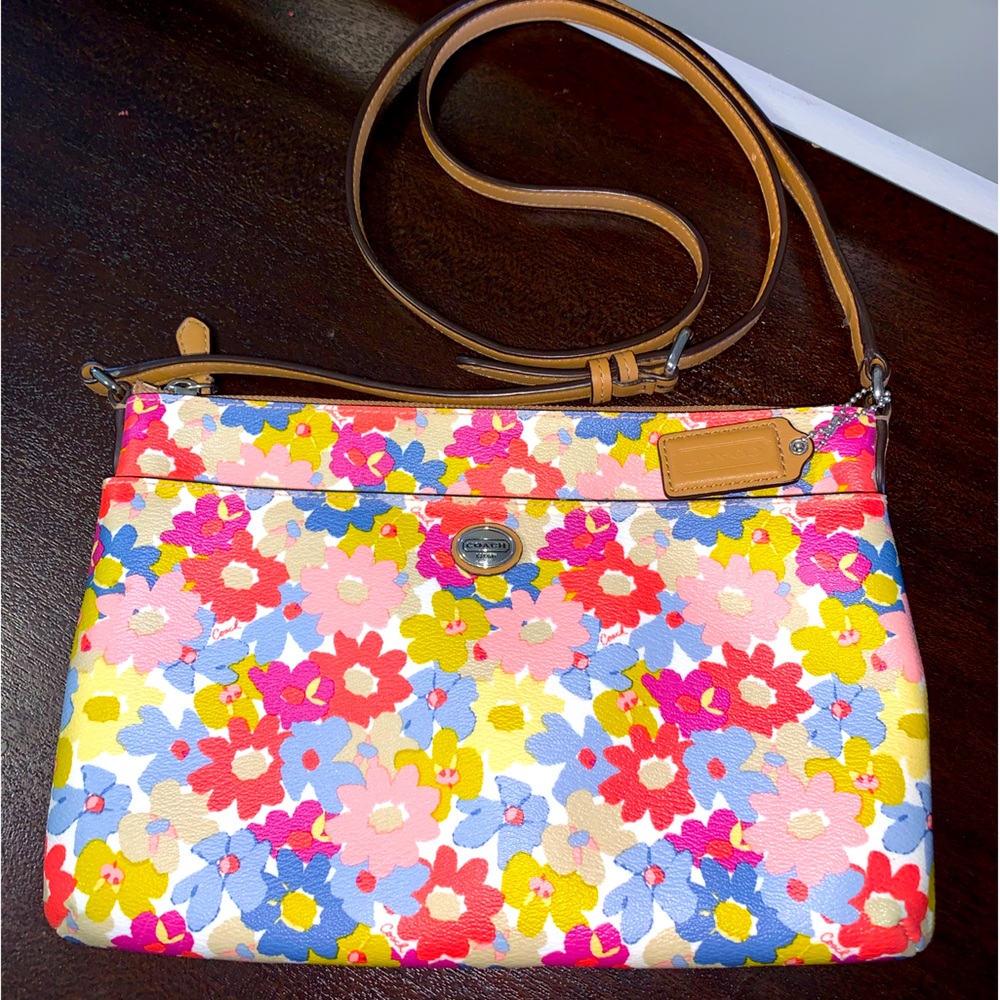 Coach spring flowers bag
